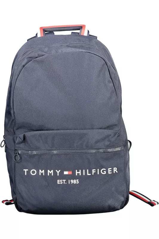 Tommy Hilfiger Blue Polyester Men Backpack