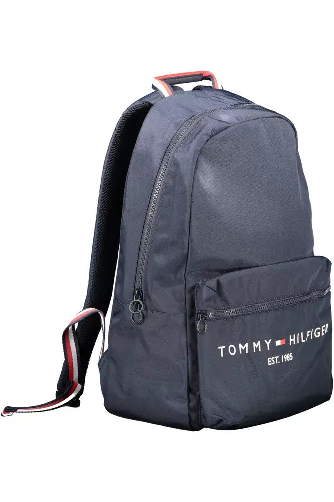 Tommy Hilfiger Blue Polyester Men Backpack