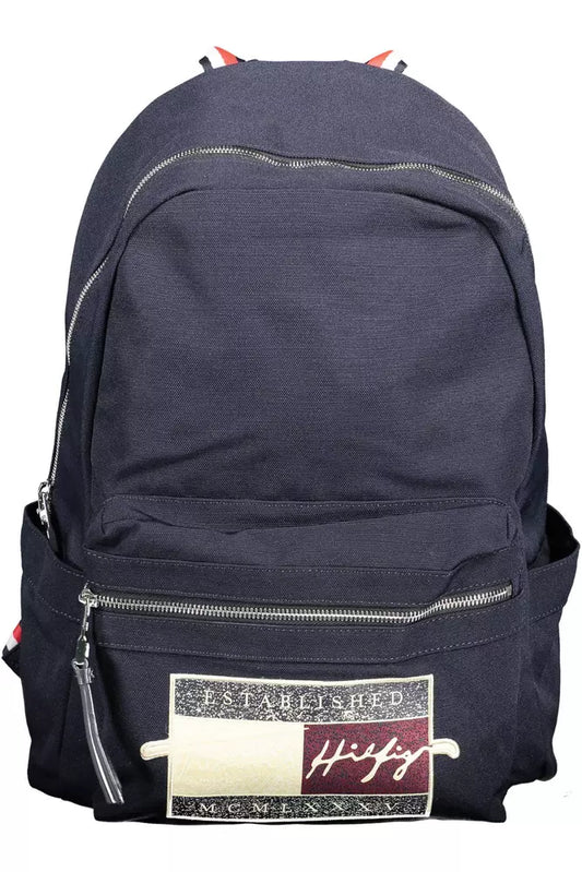 Tommy Hilfiger Blue Polyester Men Backpack