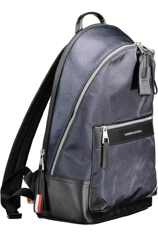 Tommy Hilfiger Blue Polyester Men Backpack