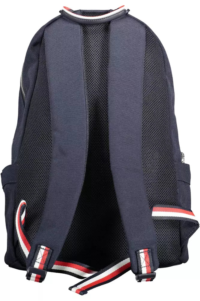 Tommy Hilfiger Blue Polyester Men Backpack