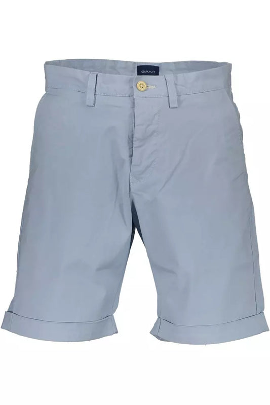 Gant Light Blue Cotton Mens Bermuda Pants