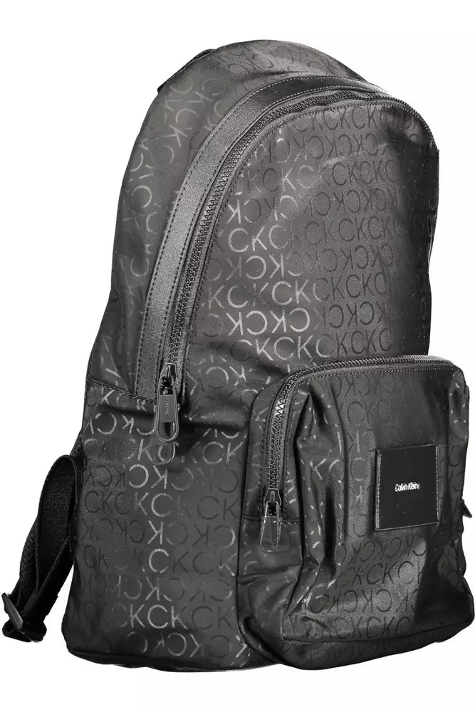 Calvin Klein Black Polyester Men Backpack