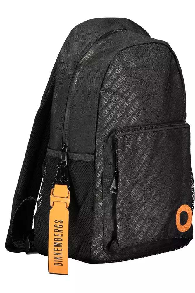 Bikkembergs Black Nylon Men Backpack