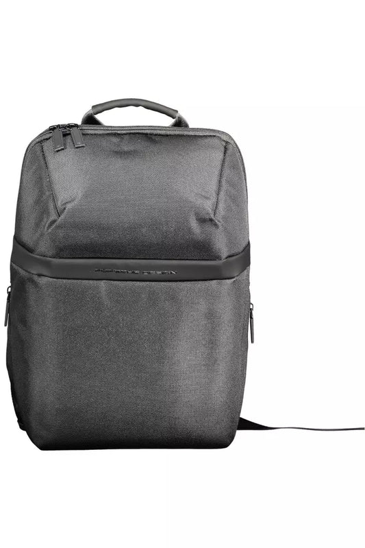 Porsche Design Black Polyester Men Backpack