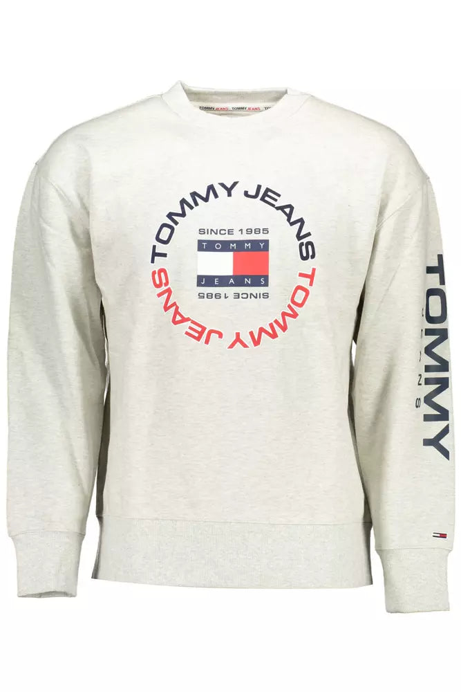 Tommy Hilfiger Gray Cotton Men Sweater