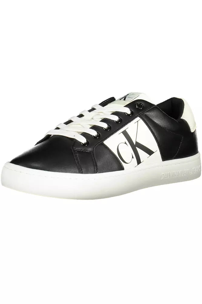 Calvin Klein Black Leather Men Sneaker