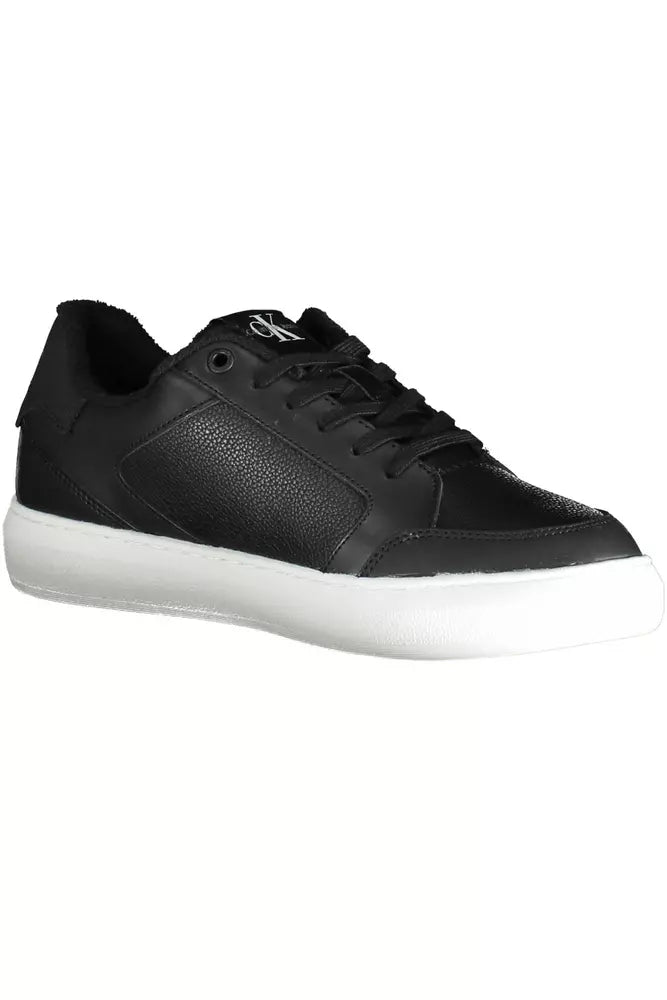 Calvin Klein Black Leather Men Sneaker