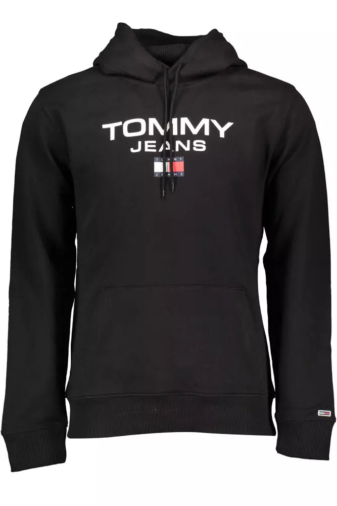 Tommy Hilfiger Black Cotton Men Sweater