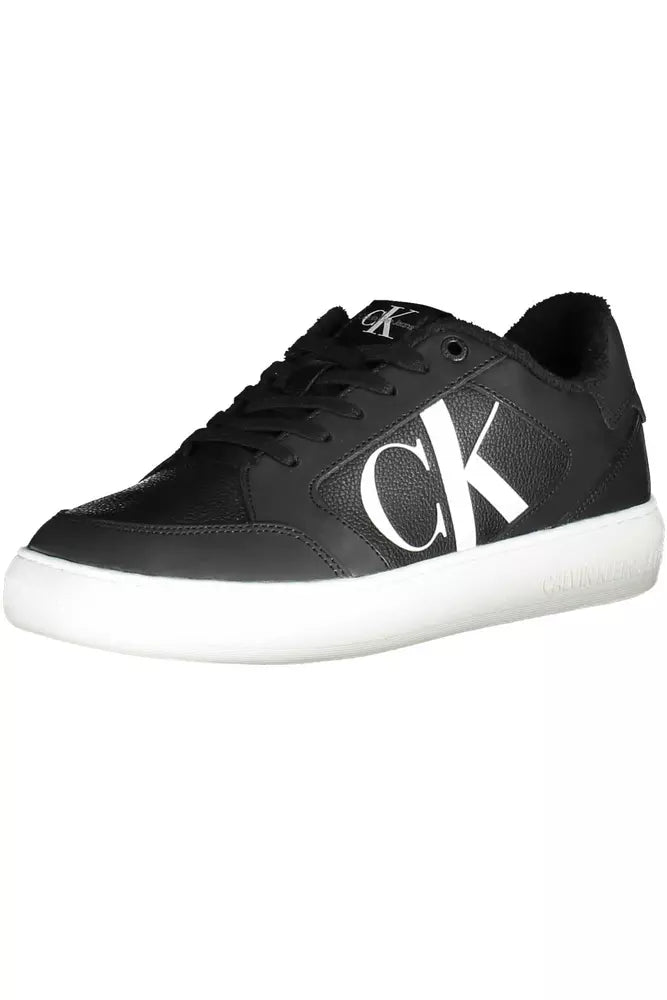 Calvin Klein Black Leather Men Sneaker