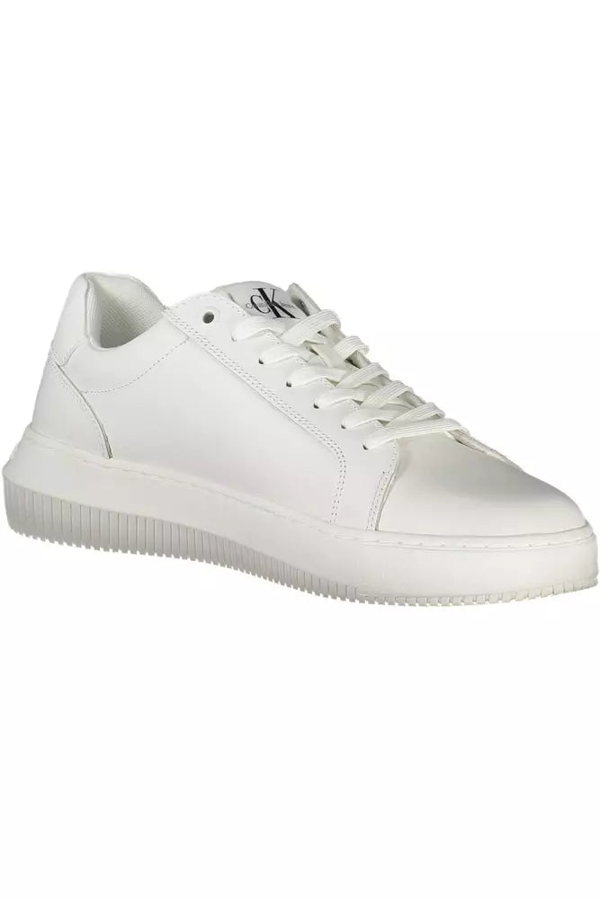 Calvin Klein White Leather Men Sneaker