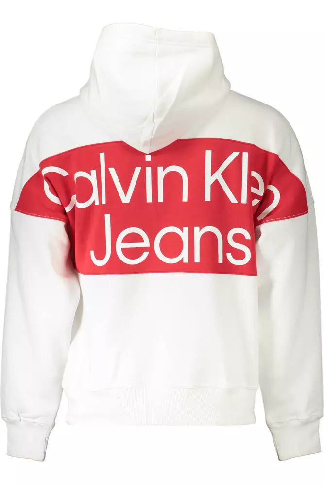 Calvin Klein White Cotton Men Sweater