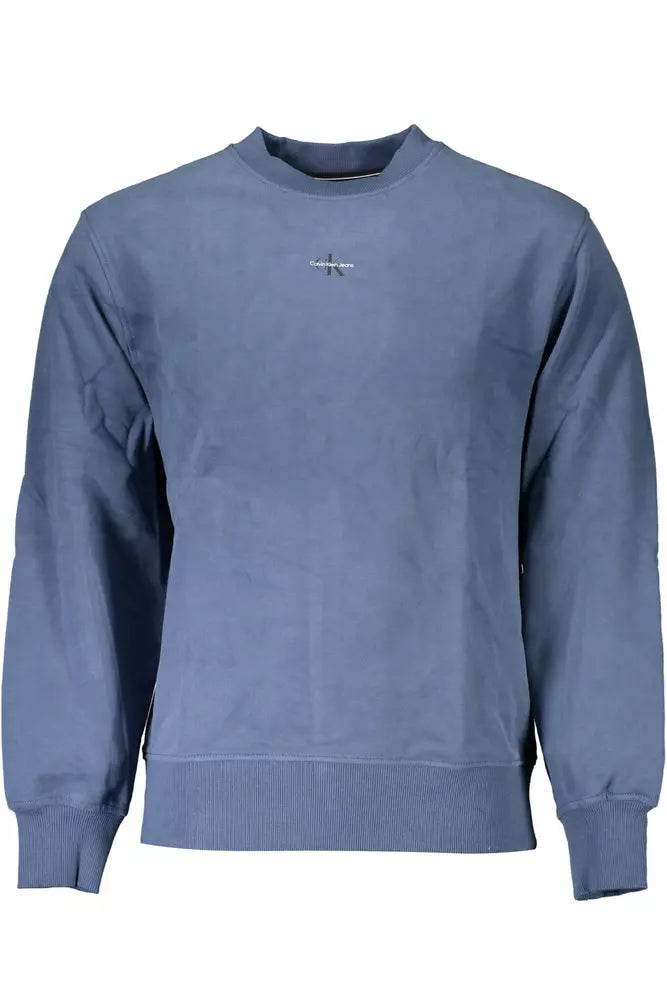 Calvin Klein Blue Cotton Men Sweater