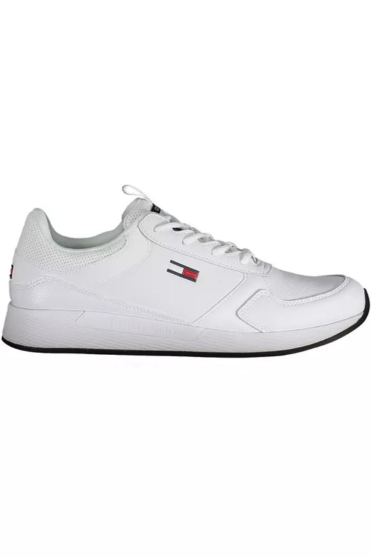 Tommy Hilfiger White Leather Men Sneaker