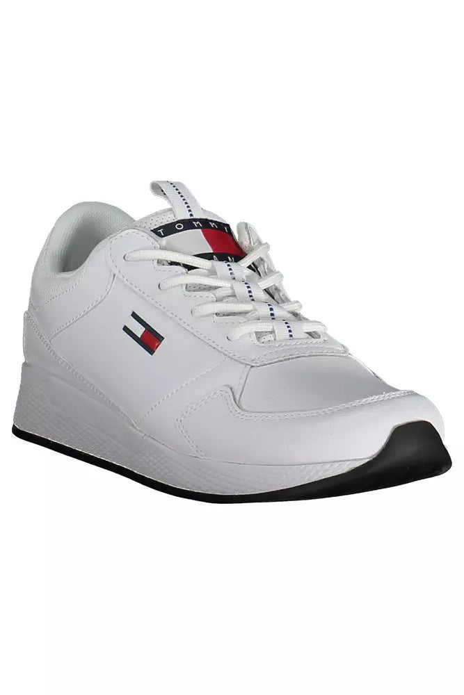 Tommy Hilfiger White Leather Men Sneaker