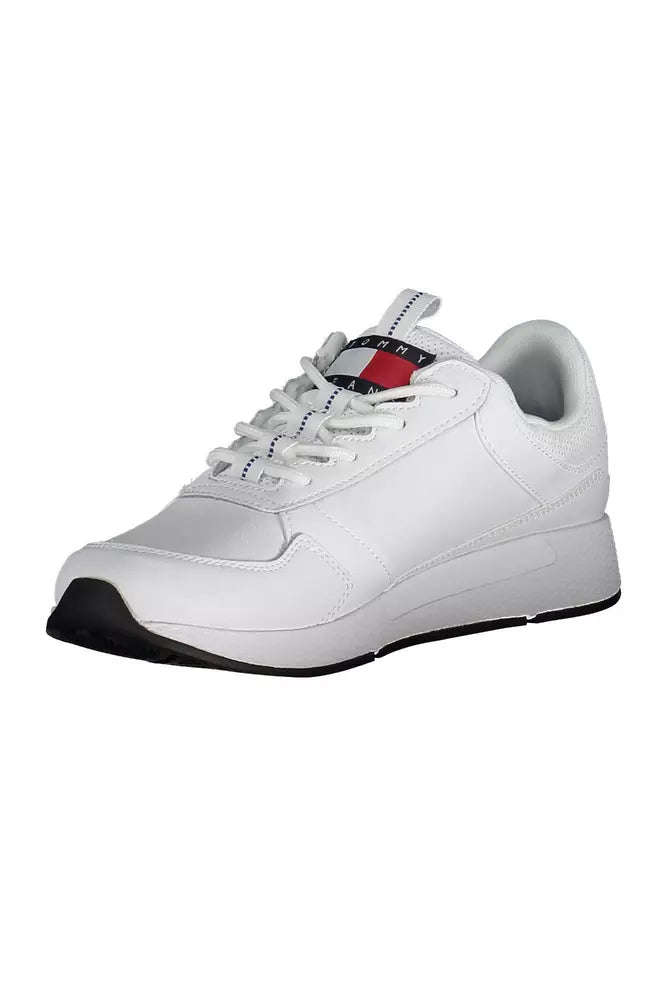 Tommy Hilfiger White Leather Men Sneaker