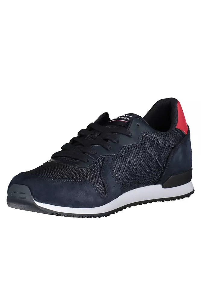 Tommy Hilfiger Blue Polyester Men Sneaker