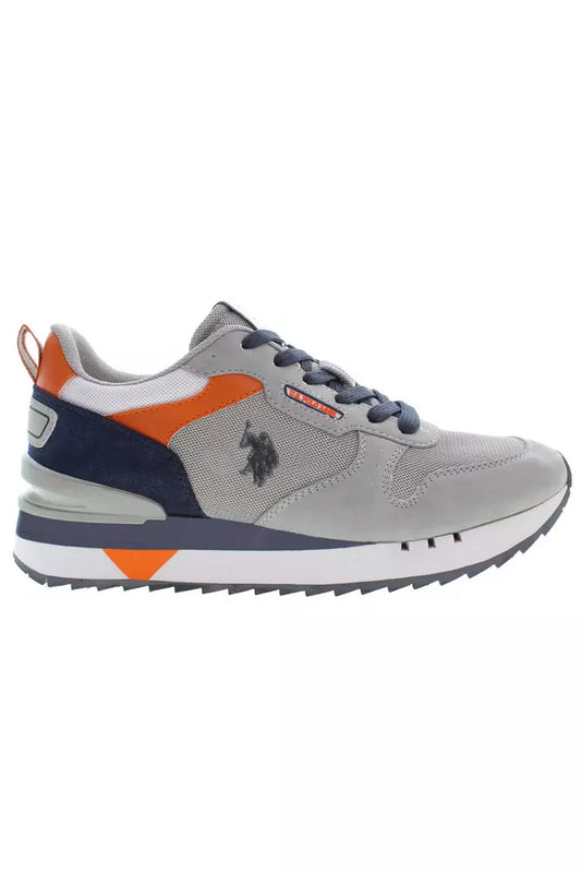 U.S. POLO ASSN. Gray Polyester Men Sneaker