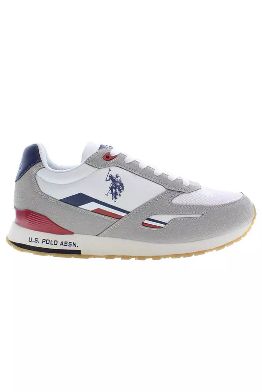 U.S. POLO ASSN. White Polyester Men Sneaker