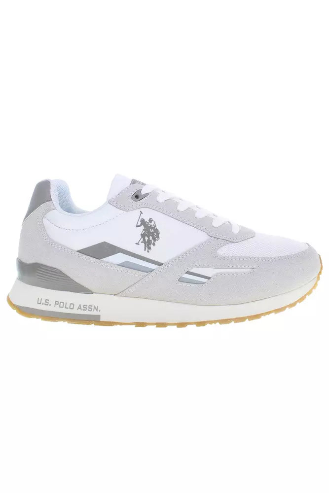 U.S. POLO ASSN. White Polyester Men Sneaker