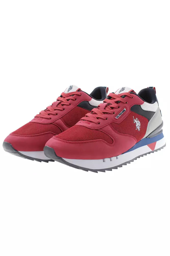 U.S. POLO ASSN. Red Polyester Men Sneaker