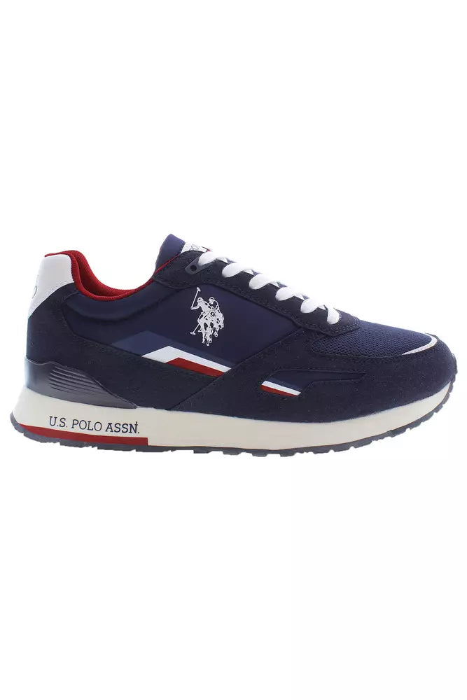 U.S. POLO ASSN. Blue Polyester Men Sneaker