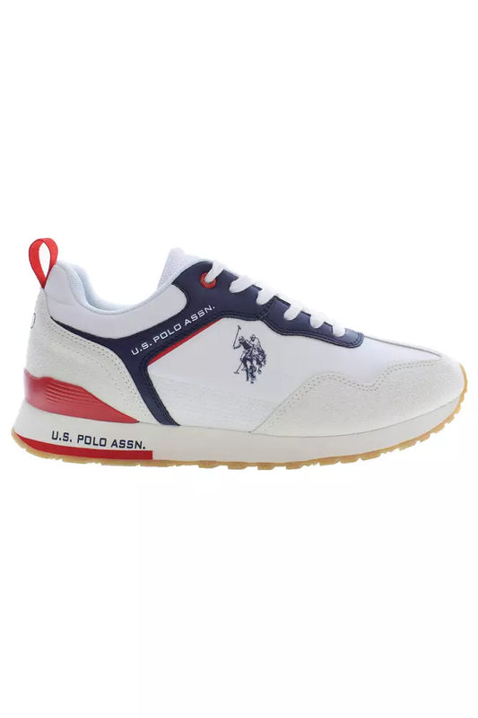 U.S. POLO ASSN. White Polyester Men Sneaker