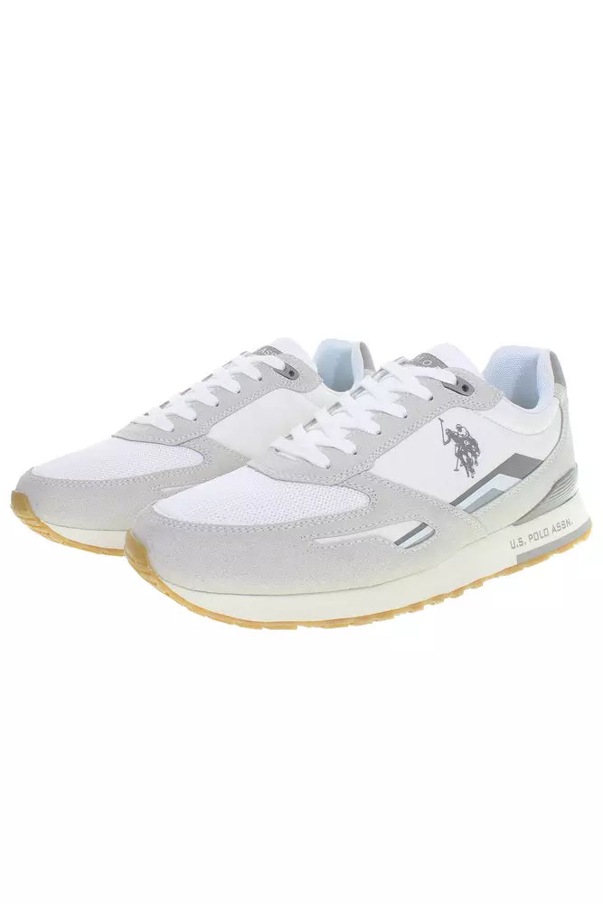 U.S. POLO ASSN. White Polyester Men Sneaker