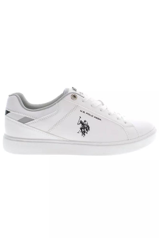 U.S. POLO ASSN. White Polyester Men Sneaker