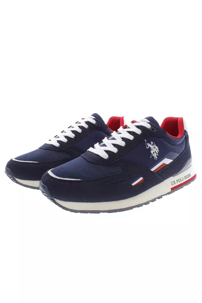 U.S. POLO ASSN. Blue Polyester Men Sneaker