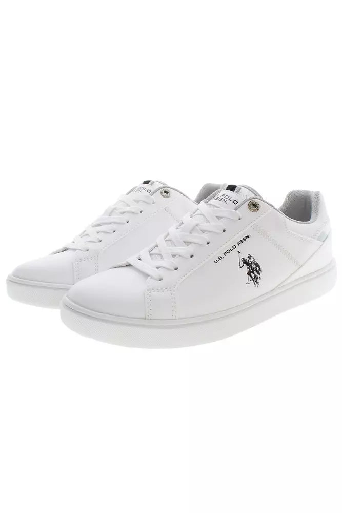 U.S. POLO ASSN. White Polyester Men Sneaker