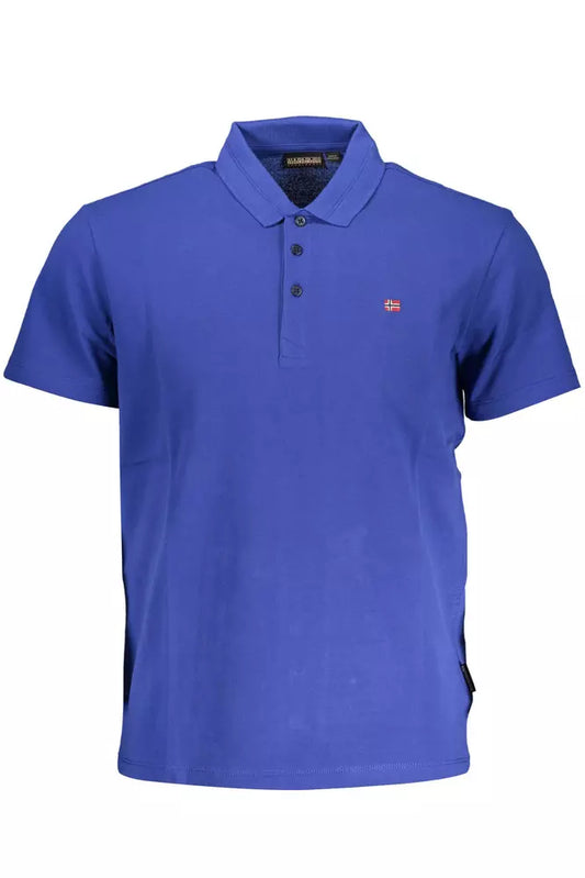 Napapijri Blue Cotton Men Polo