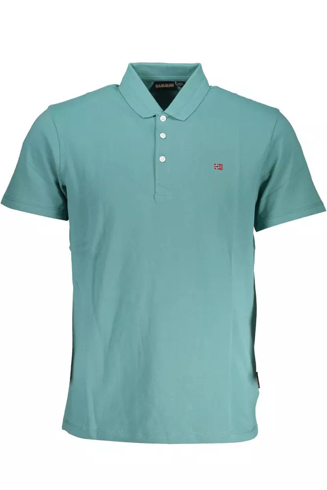 Napapijri Green Cotton Men Polo