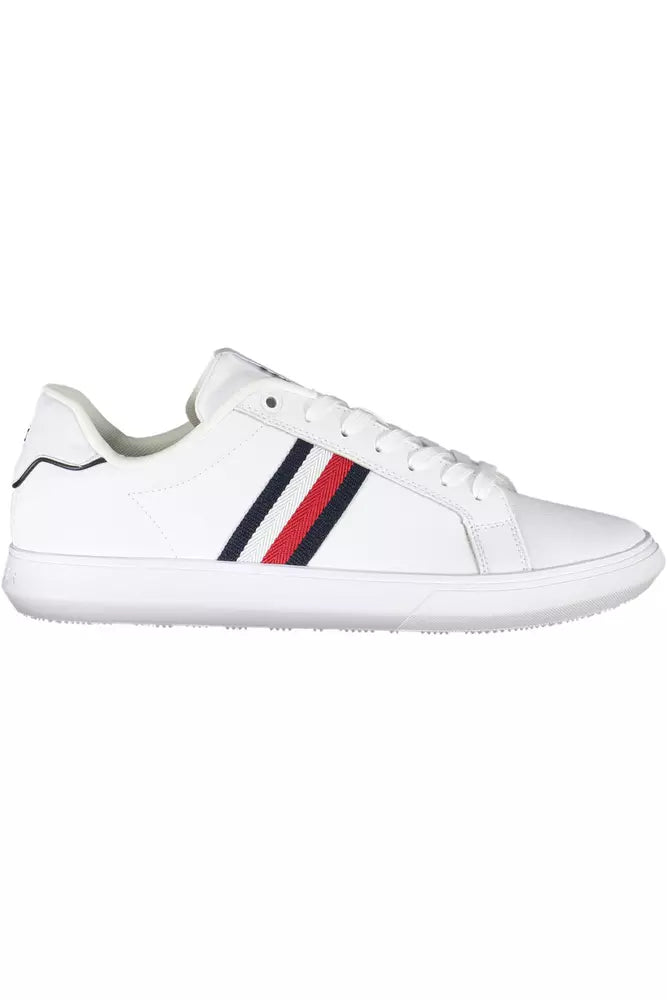 Tommy Hilfiger White Leather Men Sneaker