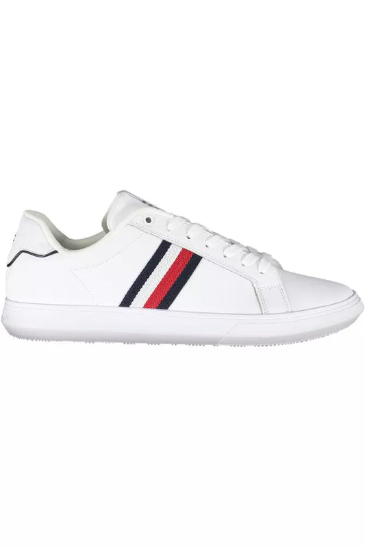 Tommy Hilfiger White Leather Men Sneaker