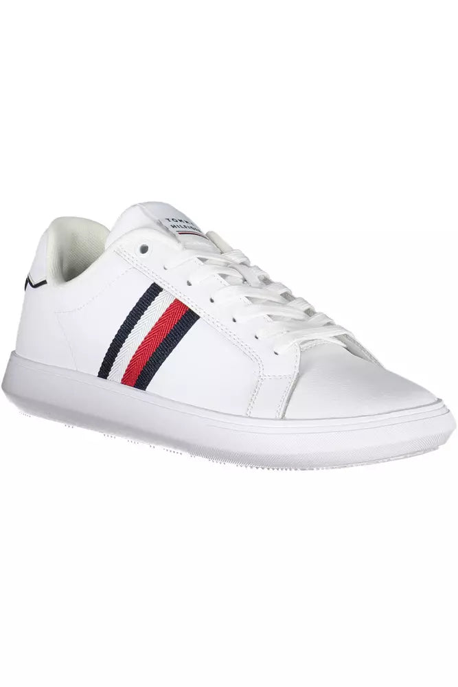 Tommy Hilfiger White Leather Men Sneaker