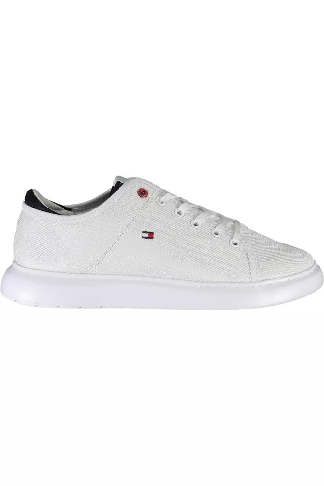 Tommy Hilfiger White Polyester Men Sneaker