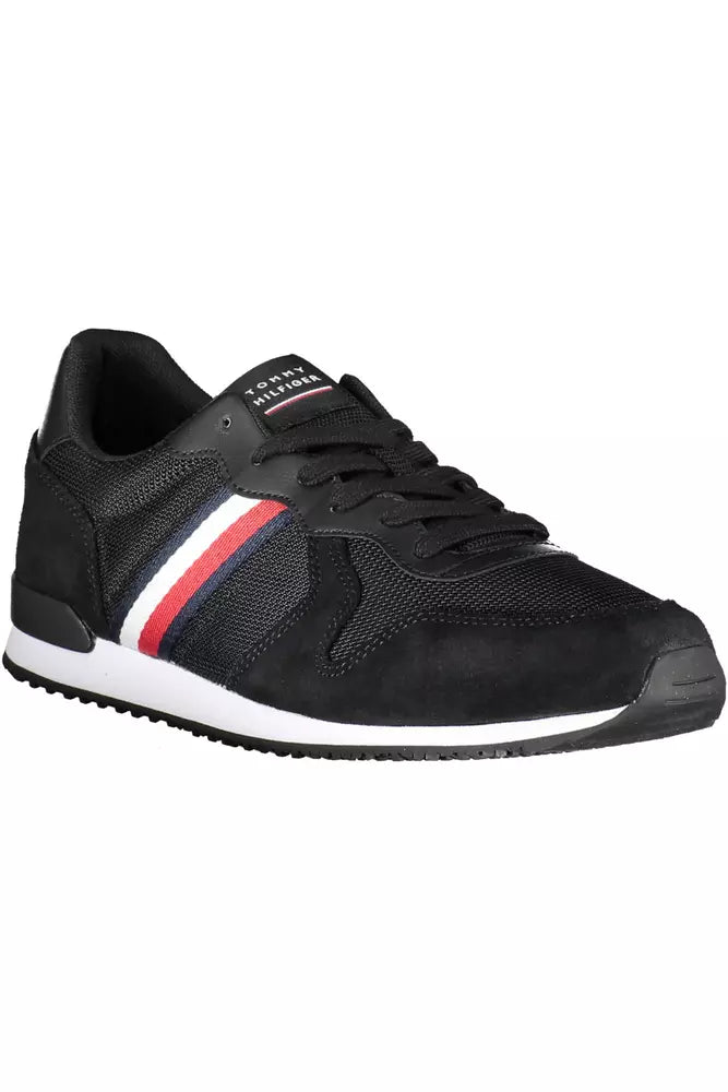 Tommy Hilfiger Black Polyester Men Sneaker