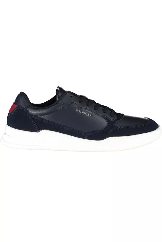 Tommy Hilfiger Blue Leather Men Sneaker