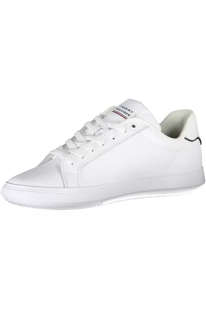 Tommy Hilfiger White Leather Men Sneaker