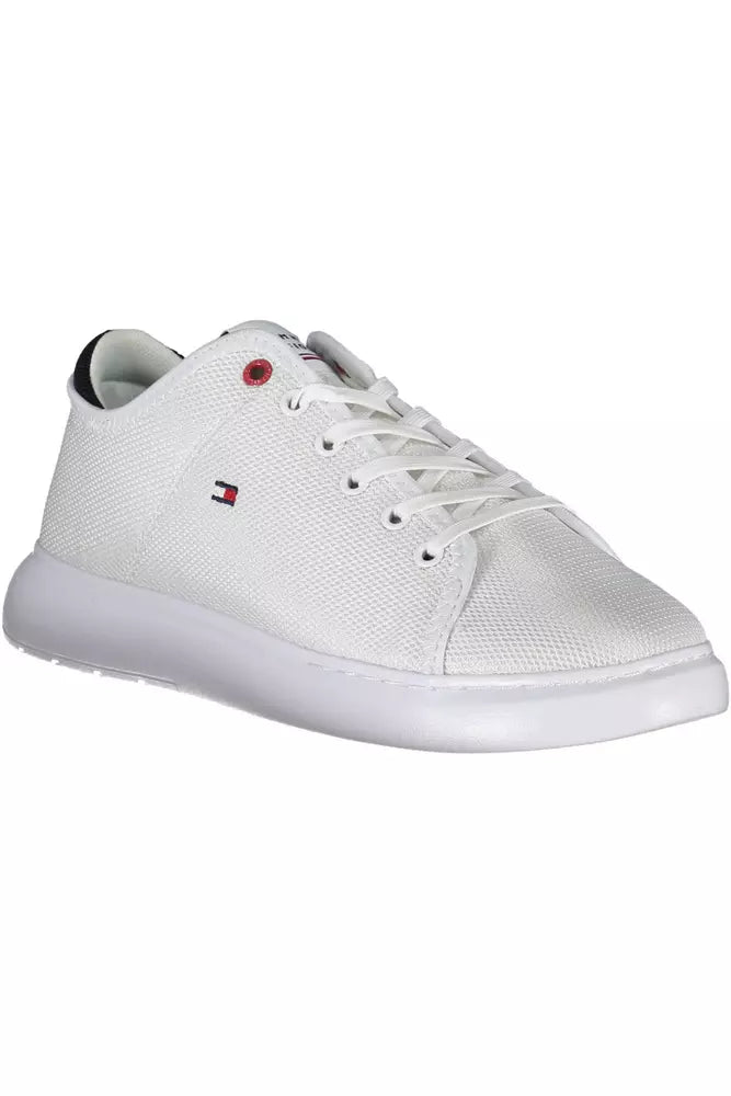 Tommy Hilfiger White Polyester Men Sneaker