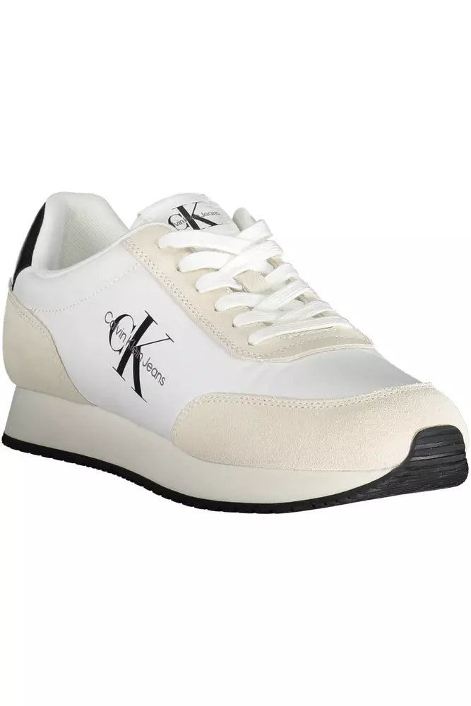 Calvin Klein White Nylon Mens Sneaker