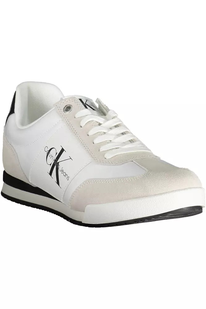 Calvin Klein White Polyester Men Sneaker