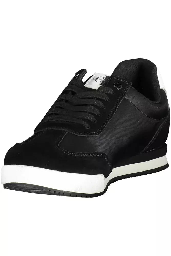 Calvin Klein Black Polyester Men Sneaker