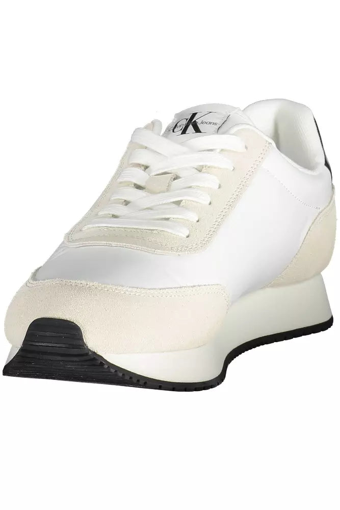 Calvin Klein White Nylon Mens Sneaker