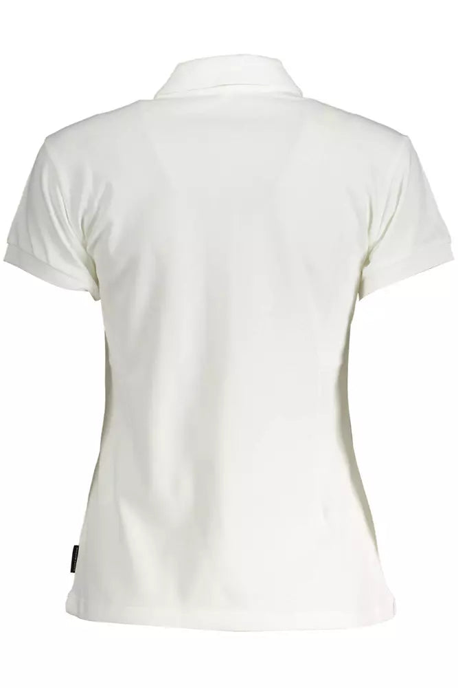 North Sails Chic White Short Sleeve Polo Elegance