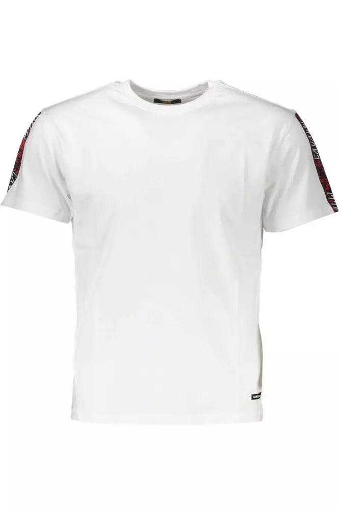 Cavalli Class White Cotton Men T-Shirt