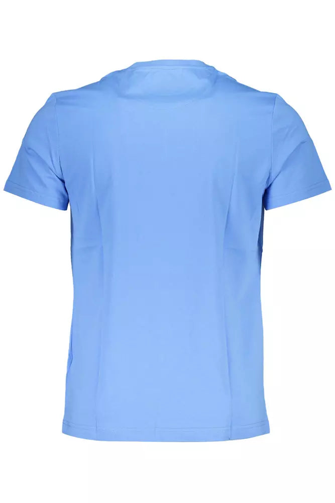 La Martina Light Blue Cotton Men T-Shirt