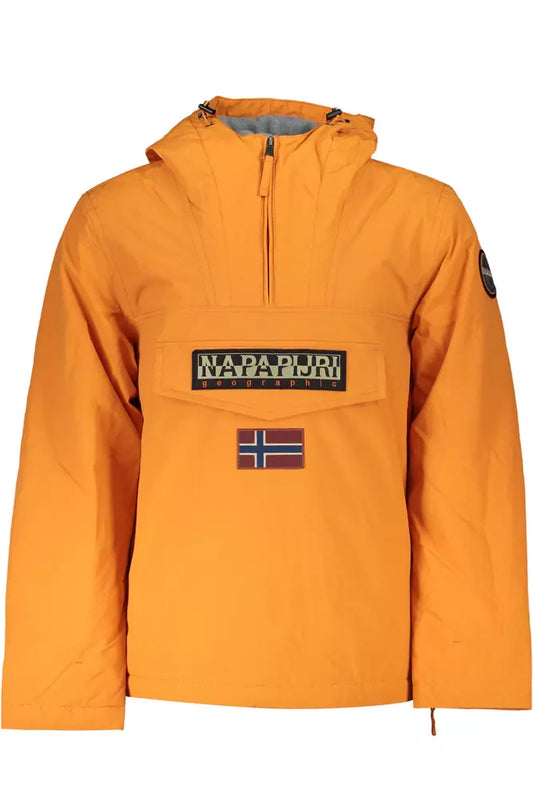 Napapijri Orange Polyester Men Jacket