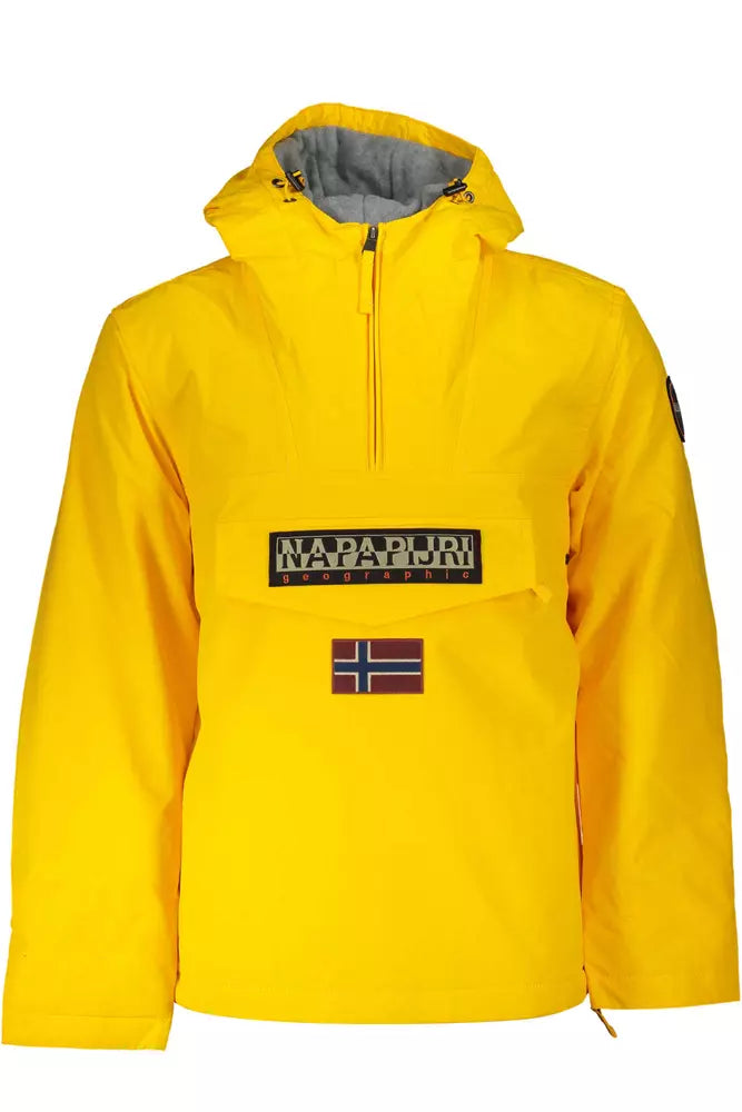 Napapijri Yellow Polyamide Men Jacket